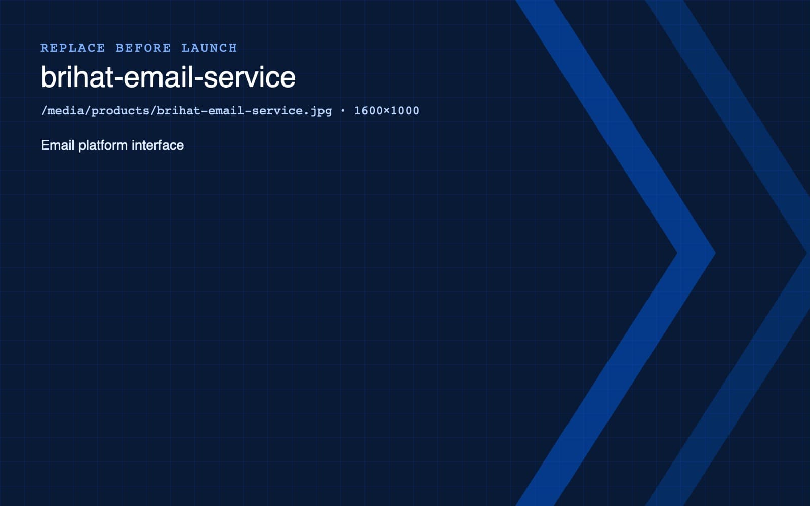Brihat email service interface